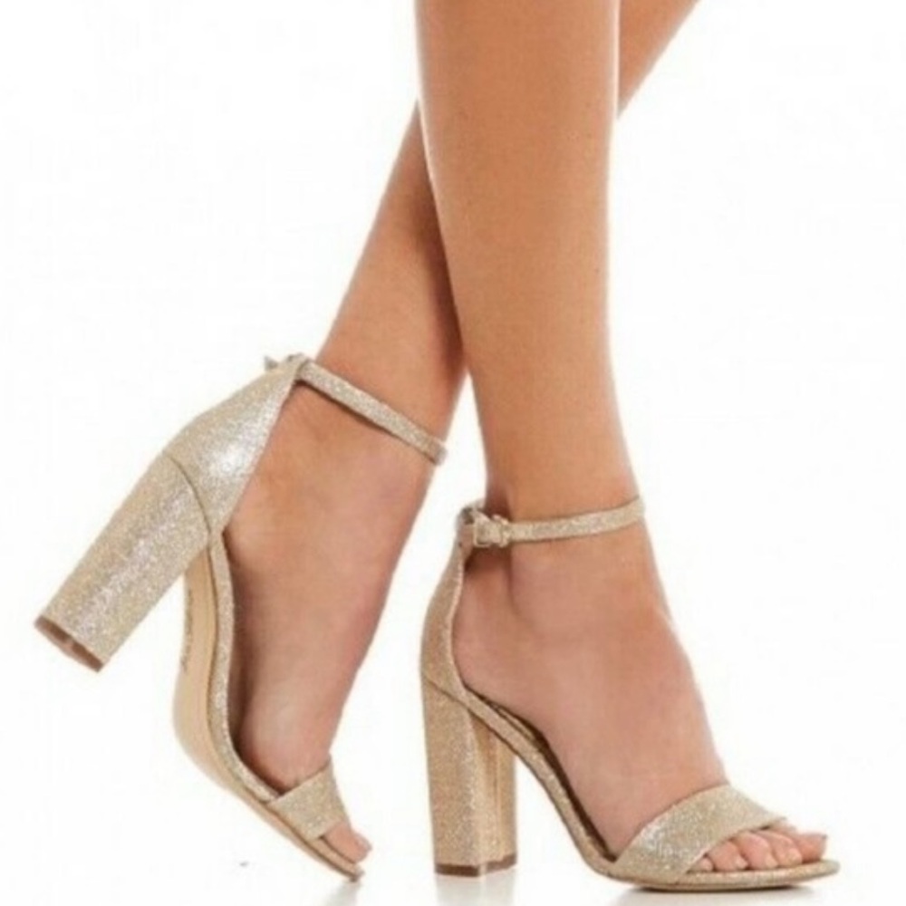 Sam Edelman Yaro Gold Jute Block Heel Sandal Size 5.5